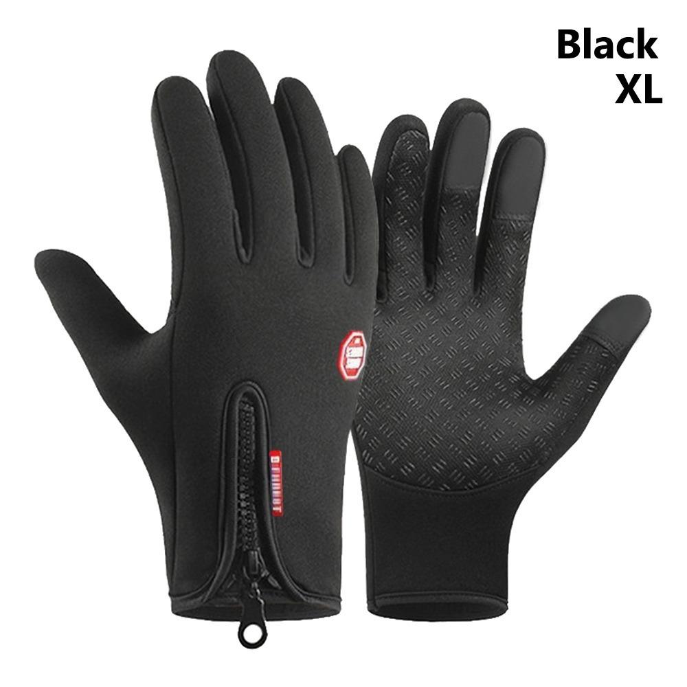 Ветрозащитные зимние плюшевые перчатки Теплые перчатки для сенсорного экрана Перчатки для езды на мотоцикле и велосипеде