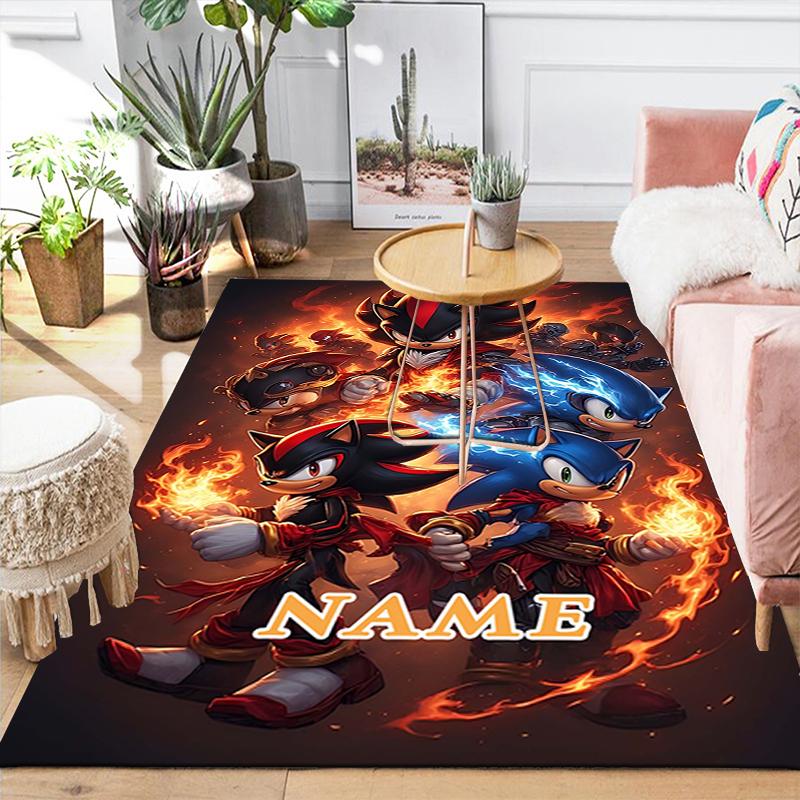 Custom 1Pc Sonic Boom Adventure Rug Office Carpet Indoor Outdoor Entrance Doormat Nonslip Soft And Comfortable Living Room D2915329