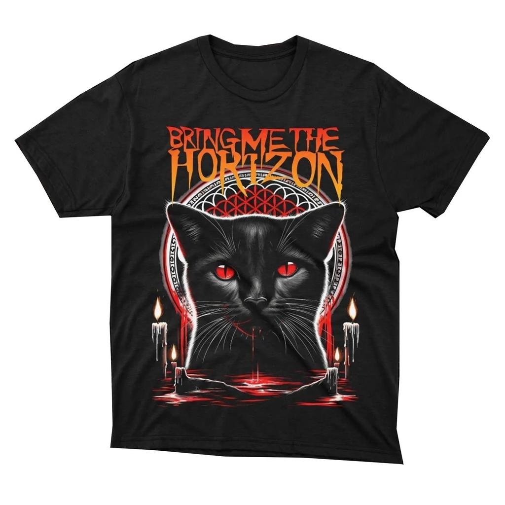 2026 Лето Bring Me The Horizon Футболка Британская Металл Группа Графическая Футболка Унисекс Женская Y2k Уличная Одежда Харадзюку Одежда