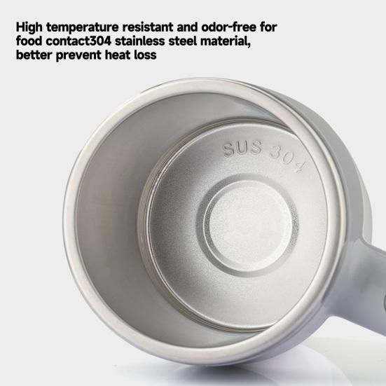 Автоматическая магнитная электрическая кофейная кружка, самоперемешивающаяся чашка с ручкой, запуск одной кнопкой, мощная высокоскоростная чашка для смешивания с крышкой