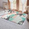 Print L Leopard Floor Mat Eco  Flannel Doormat Non Slip Odorless Indoor Floor Rug Soft Short Plush Home Mat