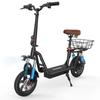 iScooter I12 City Commuting Electric Scooter 500W Motor 36V7.5Ah Battery 12 Inch Road Tires E-Scooter Outdoor Riding EScooter With Rear Basket