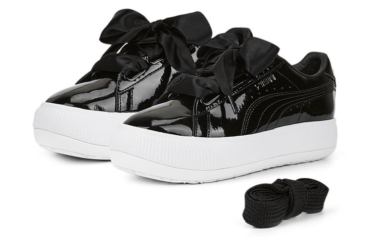 Женские кроссовки Puma Wmns Suede Mayu Heart Patent 'Черный Белый'