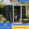 Movable Outdoor Sheet Metal Garden Shed and Storage Room