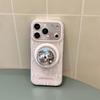 Женский магнитный чехол для телефона с горошком и бантом для iPhone 14/15/16ProMax/17