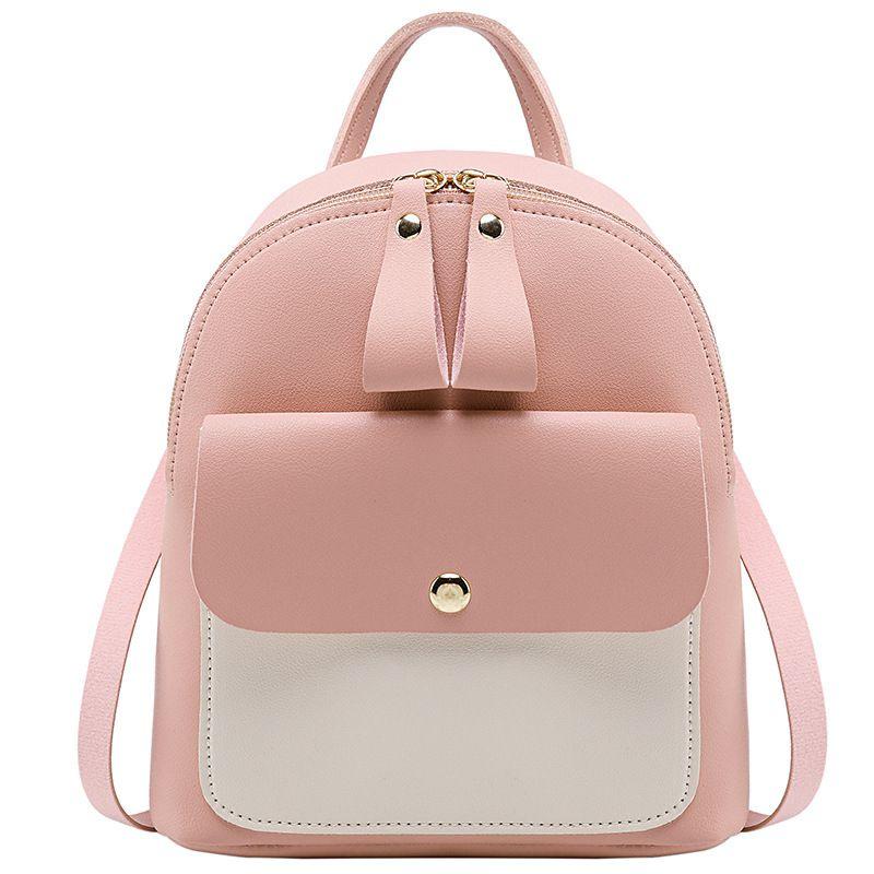 Sophisticated Mini Rucksack Handbag For Women And Girls In Soft Pu Leather
