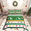 Homewish Christmas Nutcracker Duvet Cover Set,Xmas Tree for Teens Bedding Set,Happy New Year Decor