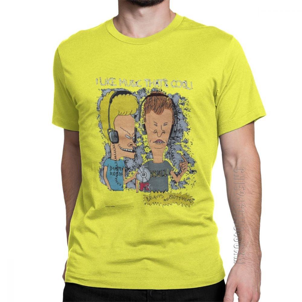 Beavis And Butthead Stylish T Shirt Unisexs Short Sleeve Tops Unique Tee Shirt Pure Cotton Crew Neck Tshirts