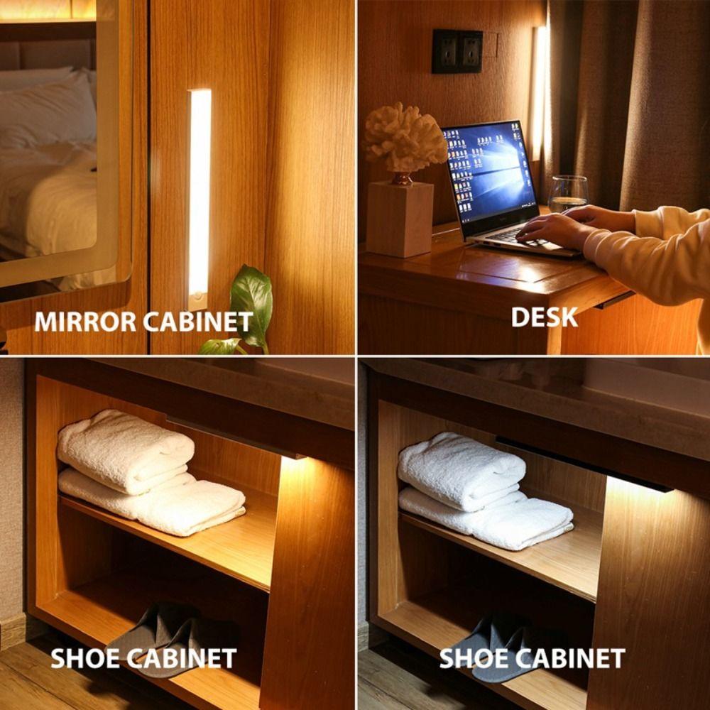 USB Charging Wireless LED Night Light Intelligent Cabinet Stair Lighting Living Room