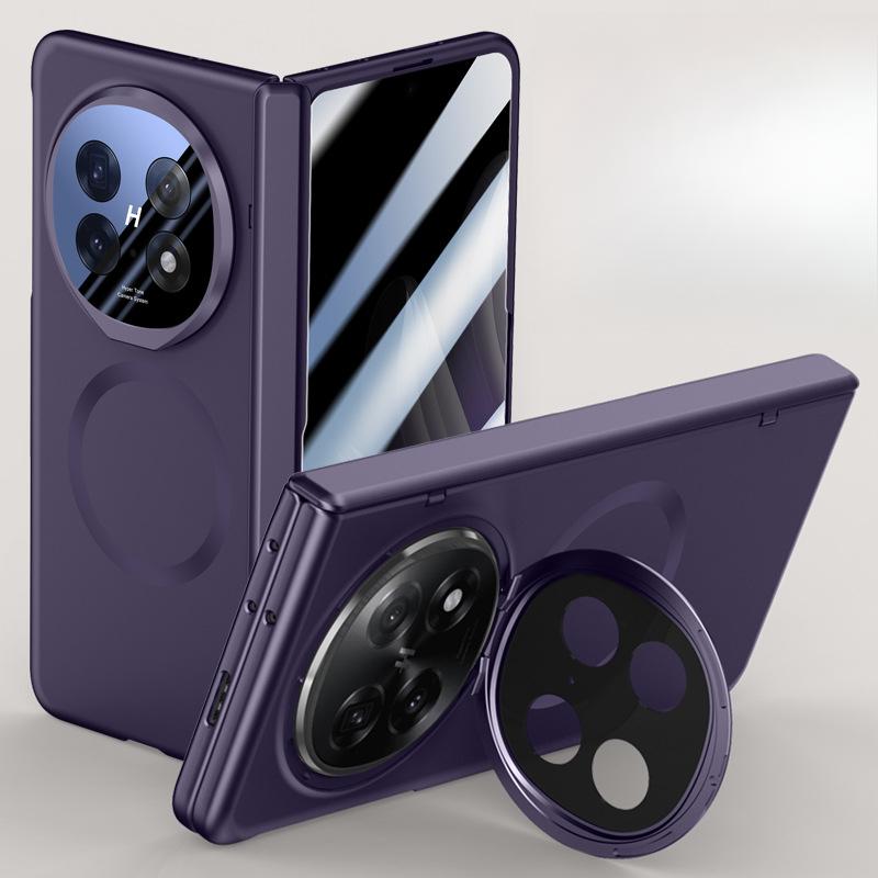 Suitable for Oppofindn5 Phone Case Film, Integrated Magnetic Matte N5 Lens Bracket, Fully Wrapped Spring Hinge, Business