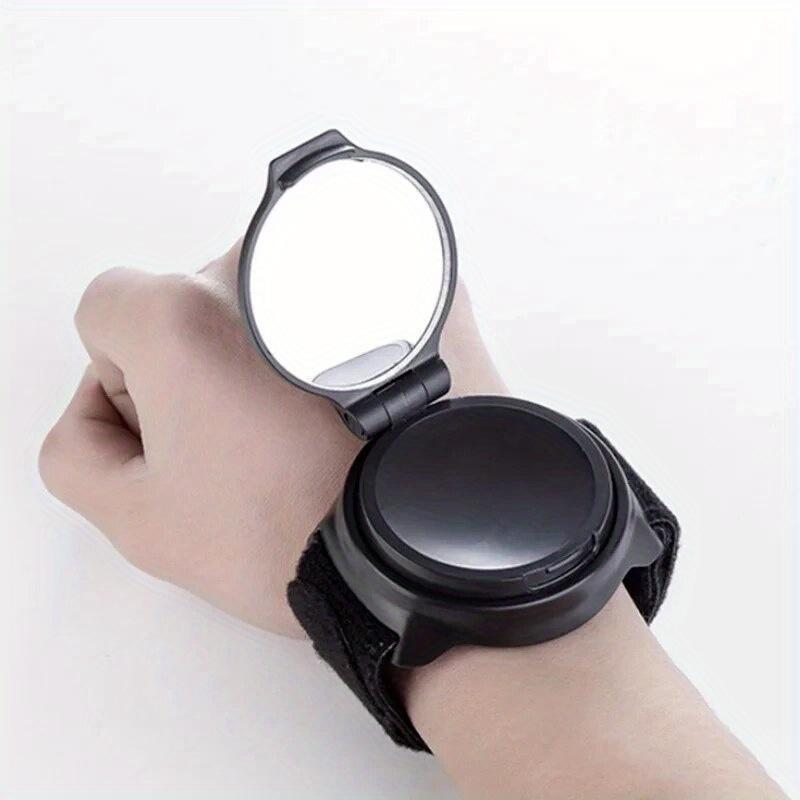 [Вращающееся велосипедное зеркало] Велосипедное зеркало с выпуклой линзой, вращающееся на 360 градусов | Изготовлено из акриловой линзы, ABS-корпуса, оснащено ремешками для запястья и руки