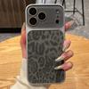 Роскошный Чехол для Телефона с Принтом Леопарда и Текстурой Кожи для iPhone 17 Air 16 15 14 Pro Max 13 Крутой Матовый Ударопрочный Бампер Чехол Funda