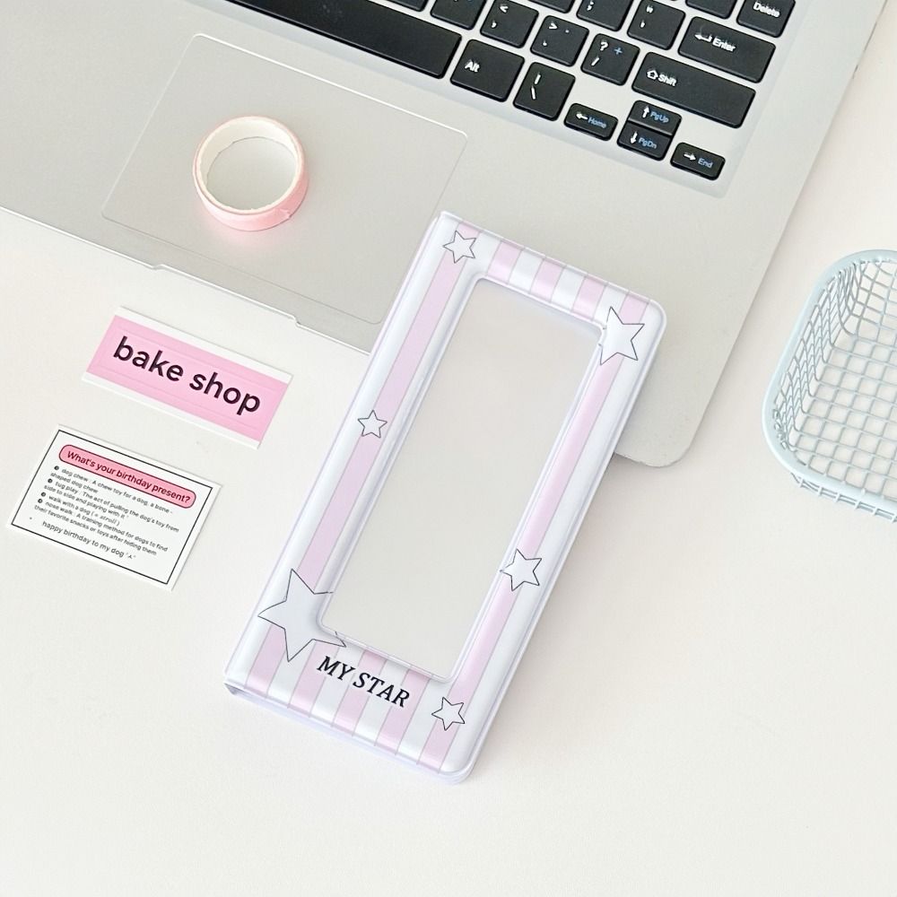 4 Grids Photo Album Storage Book 5 Inch Photocard Album Holder Kawaii Card Pack