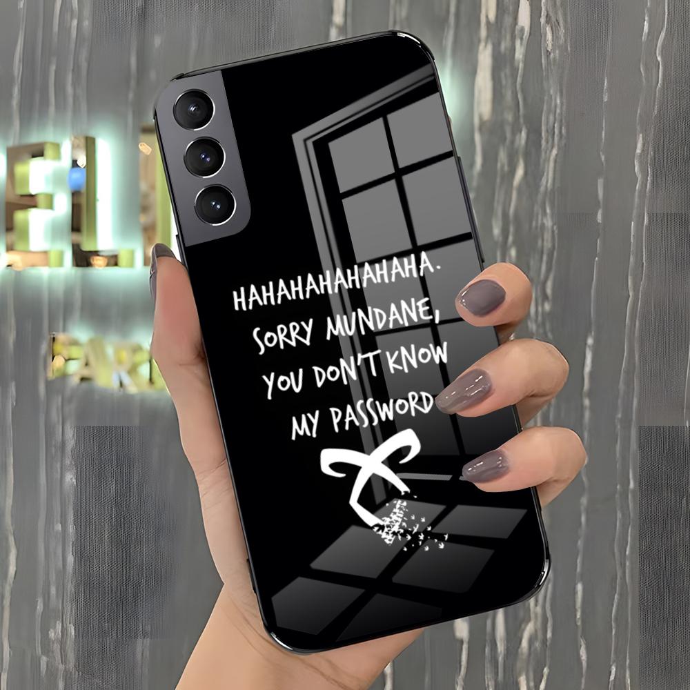 Чехол для телефона S-Shadowhunters Rune для Samsung A25 A13 A33 5G A54 A36 A35 A56 A52 A14 Ударопрочный стеклянный чехол