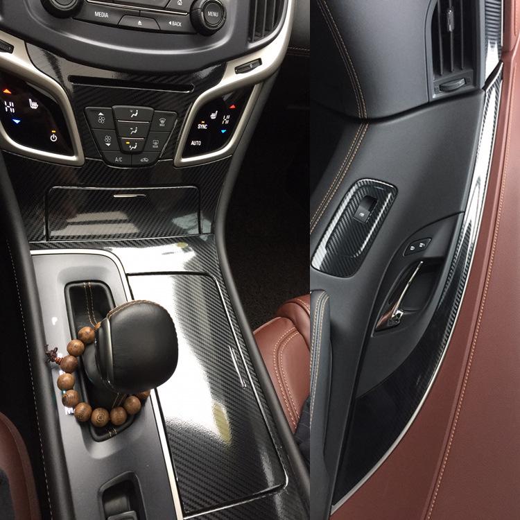 13-15 Buick LaCrosse Carbon Fiber Gear Shift Console Decor Sticker