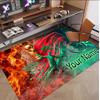 Personalized Crystal Velvet Carpet Morocco Football Pattern Non Slip Floor Rug