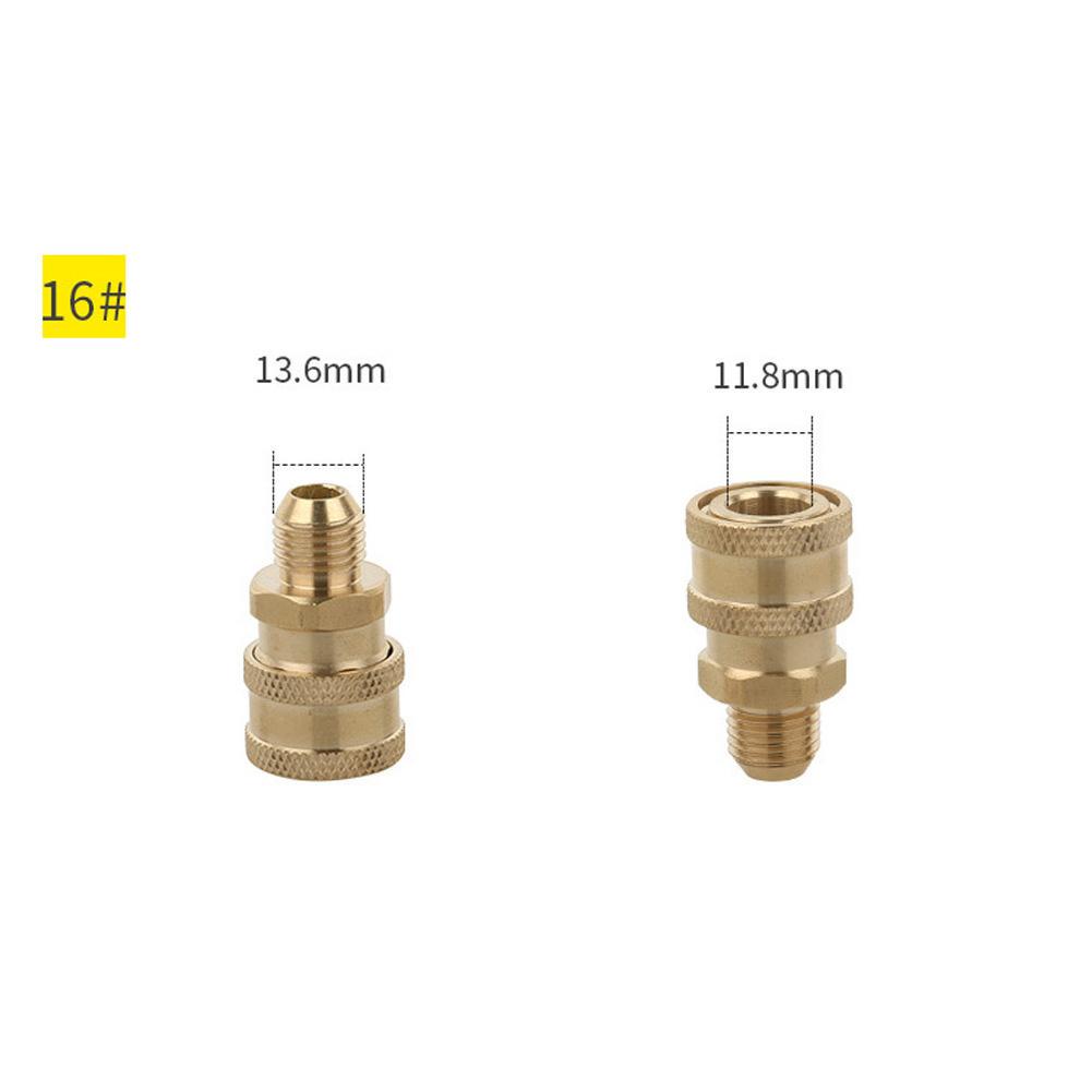 Адаптер для быстрого подключения 1/4 дюйма-разъем для мойки высокого давления автомобиля для чистки автомобиля 1 # ~ 19 #