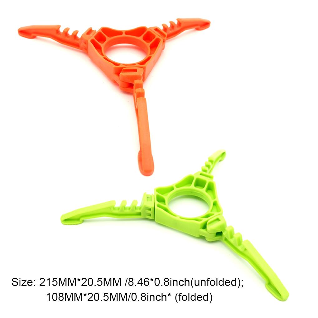 Подставка для цилиндров Портативный пластиковый складной держатель для цилиндров Нескользящий кронштейн Альпинистский рюкзак Штатив Туристическое снаряжение