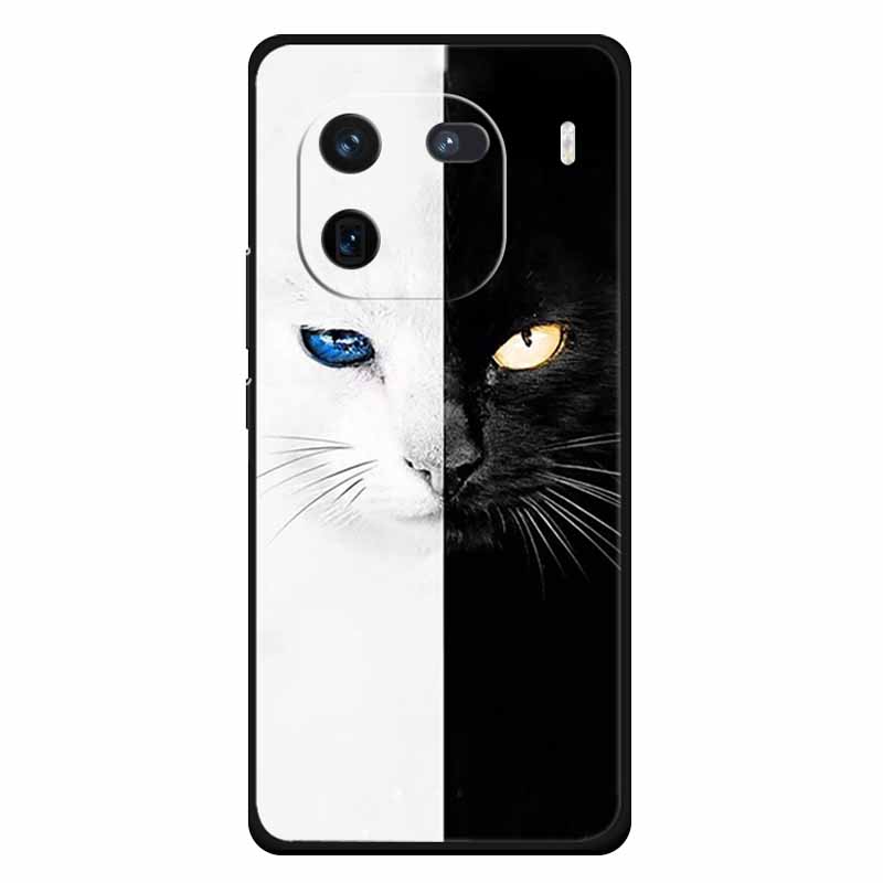 For Vivo Iqoo 12 Case Soft Silicone Cat Owl Fashion Back Covers for Vivo iQOO 12 Pro Cases Marble Shockproof Phone Shells Iqoo12