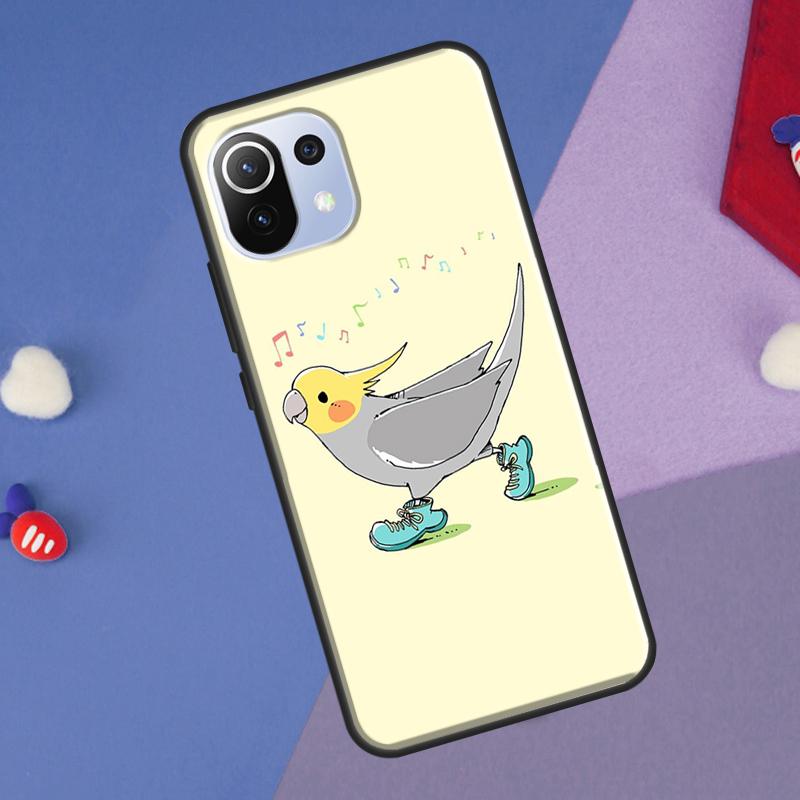Чехол-птичка попугай-корелла для Xiaomi 14 Ultra 13 11T 12T 13T 14T Pro POCO X6 X7 Pro X3 X5 F3 F5 F6 M6 Pro