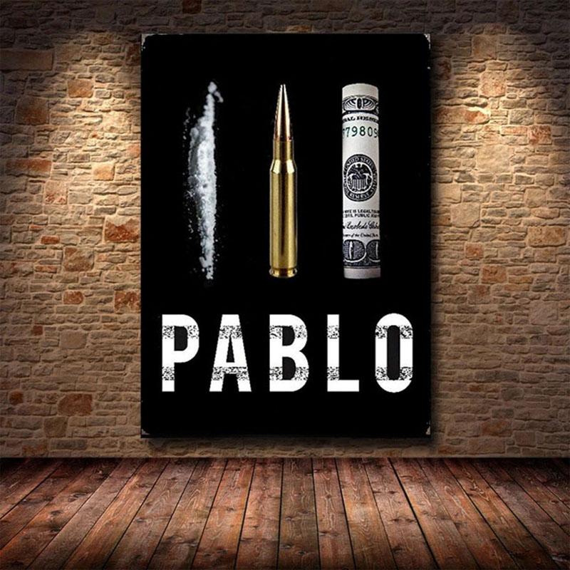 Пабло Эскобар кружка Narcos Обложка фильма Подарочный постер Настенная картина Картина на холсте Печать плакатов Гостиная Домашний декор куадрос