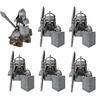 MOC Medieval Military Building Blocks Elven Warrior Orc Rohan Gondor Knight Character Set Animal Army Weapon Bow Crossbow Toy