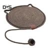 Cat Scratcher Mat Natural Cotton Rope Scratching Mat Cat Ear Design Scratcher with Ball Toy Furniture Protector for Wall Couch Carpet Sofa