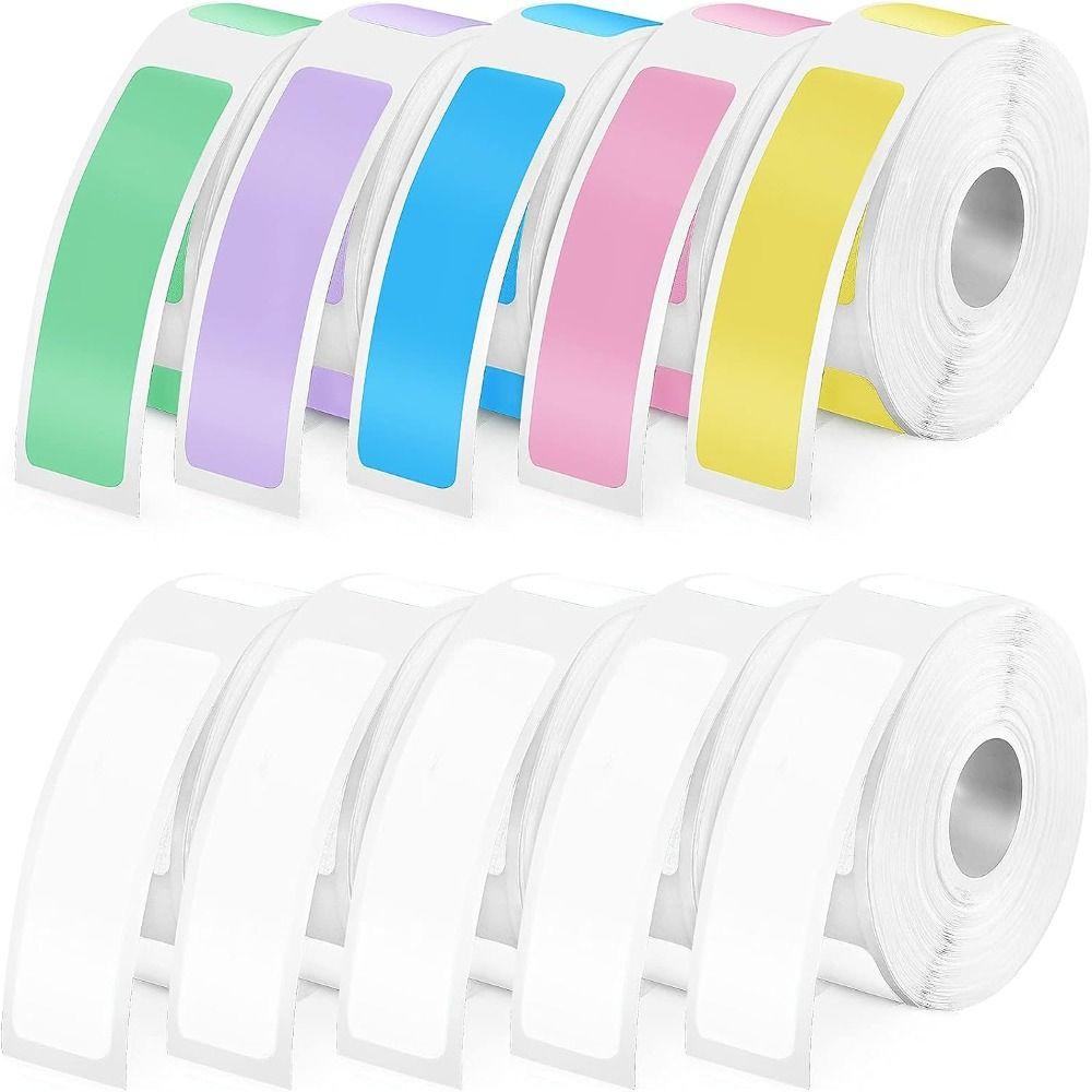 12mm×40mm Adhesive Label Maker Paper 160/Roll Self-Adhesive Labels Thermal Paper Portable Printer