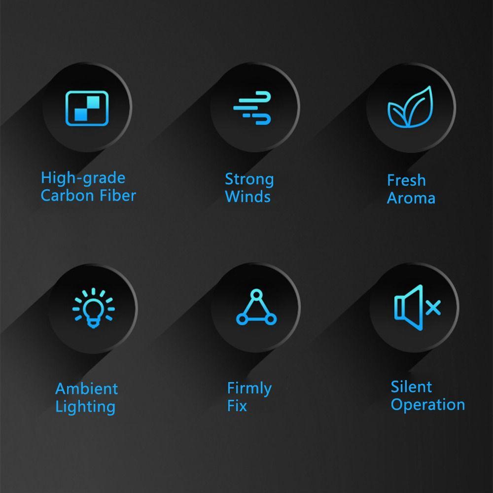 3 IN 1 Car Air Freshener USB Car Outlet Fan Portable Car Diffuser Fan  Ventilation Ornaments