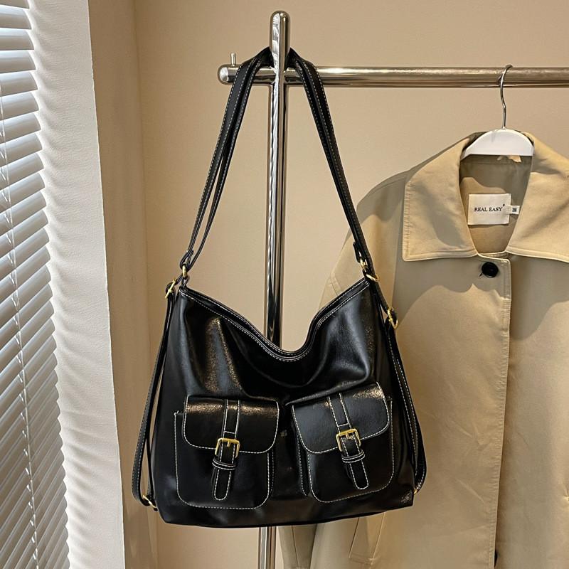 IELGY Ladies Tote Bag - Large Capacity, Soft Leather, Multi-Pocket Shoulder Bag