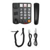 Big Button Phone Multifunction One Touch Dialling Hands Free Corded Landline Telephone with Loud