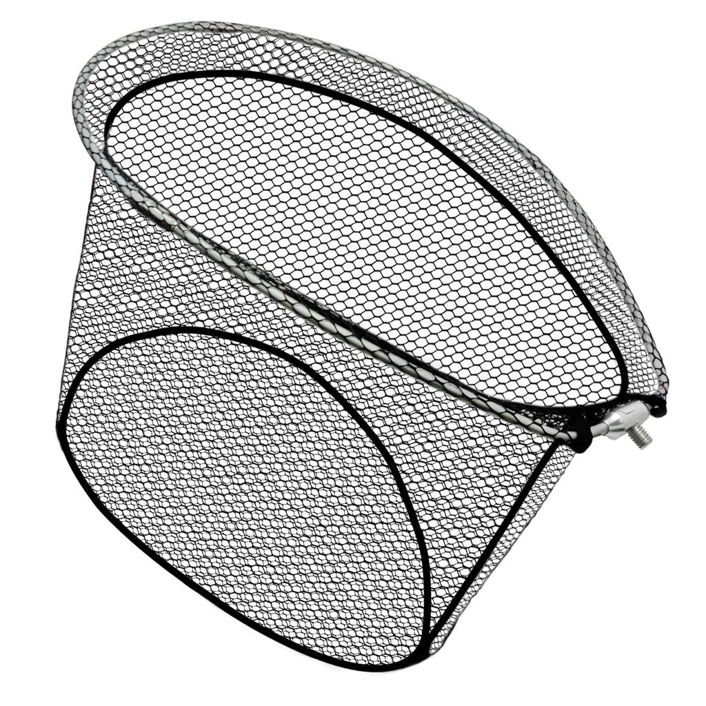 JINKING Tamo Net Подсак для ловли рыбы Резиновая сетка Алюминиевая овальная рама Складная рама для мяча Резиновое покрытие Tamo Net