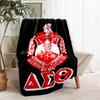 1pc Blanket Delta Sigma Theta logo Print Design, Lightweight Blanket for Sofa, Bed- Soft &Warm, Gift for All Seasons like Christmas, Halloween
