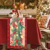 New New Year Christmas Table Runner Xmas Party Flag Cover Christmas Table Flag Navidad Gift Christmas Tablecloth Party Ornament