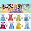 Disney Princess Dress Belle Ariel Elsa Cinderella Cosplay Bag Halloween Party Costume
