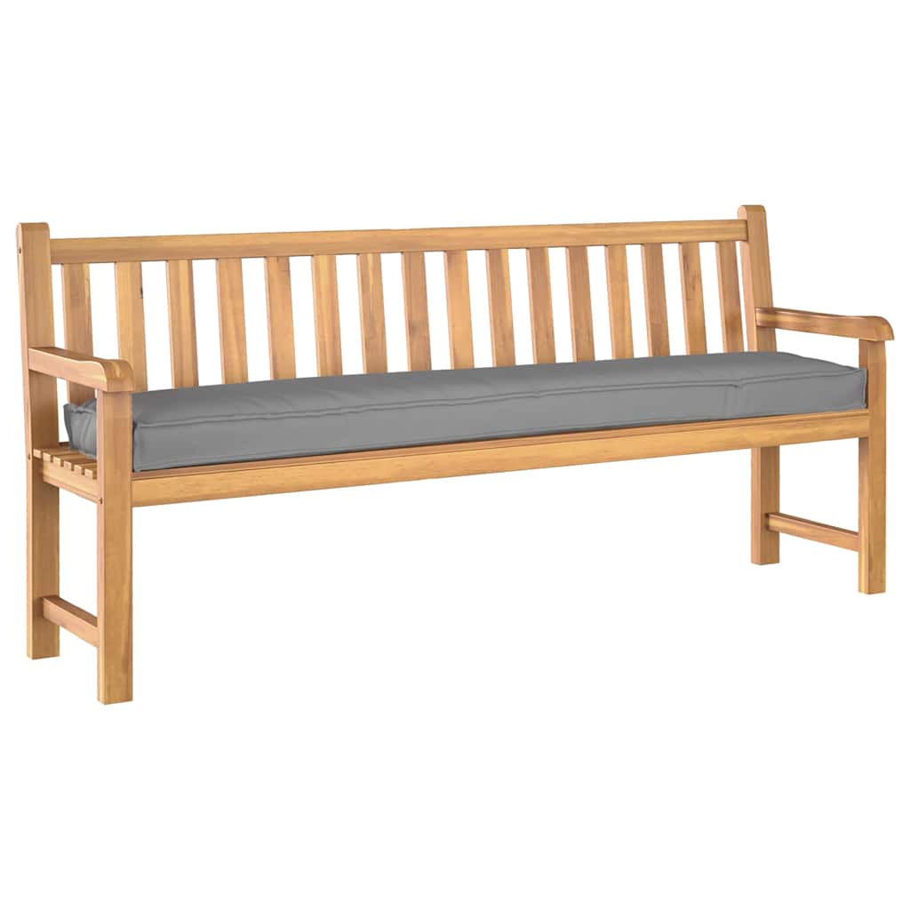 Pallet Cushion Set 2 pcs Gray 200 x 40 x 8 cm Oxford Fabric
