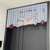 Мультяшный дизайн с животными, самоклеящаяся штора на дверь, без сверления, для декора дома, двери, окна, кухни, подвала