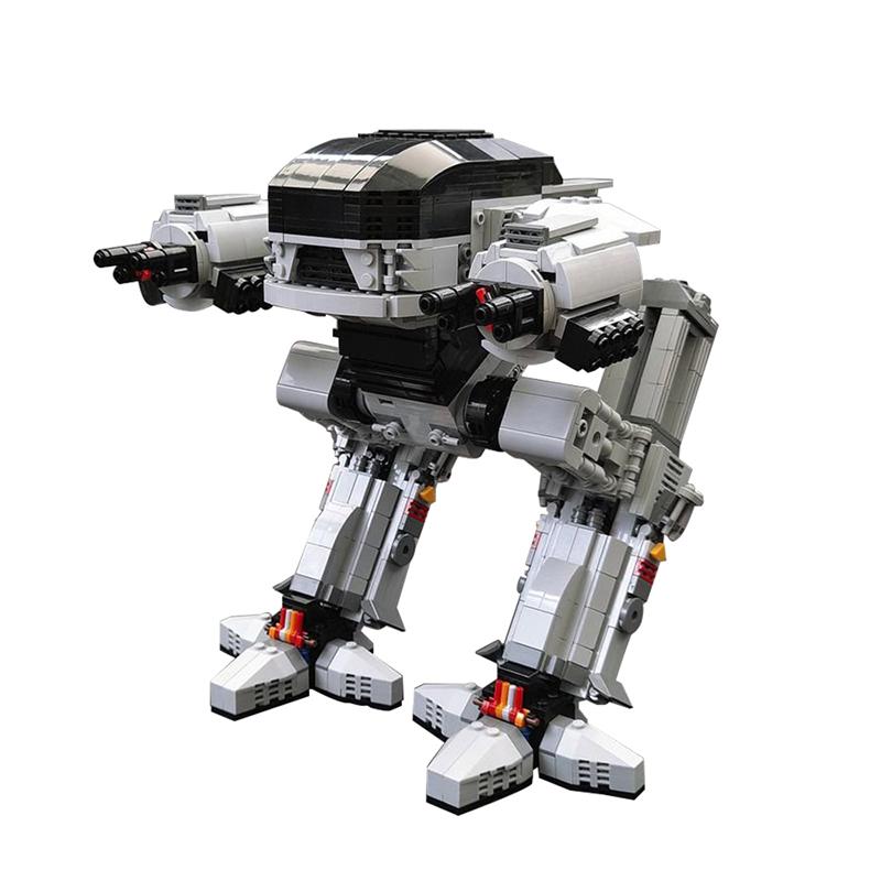 Gobricks UCS Масштаб Робот ED-209 Механический Военный Полицейский Серия Правоприменения 209 MOC Строительный Блок Подарок