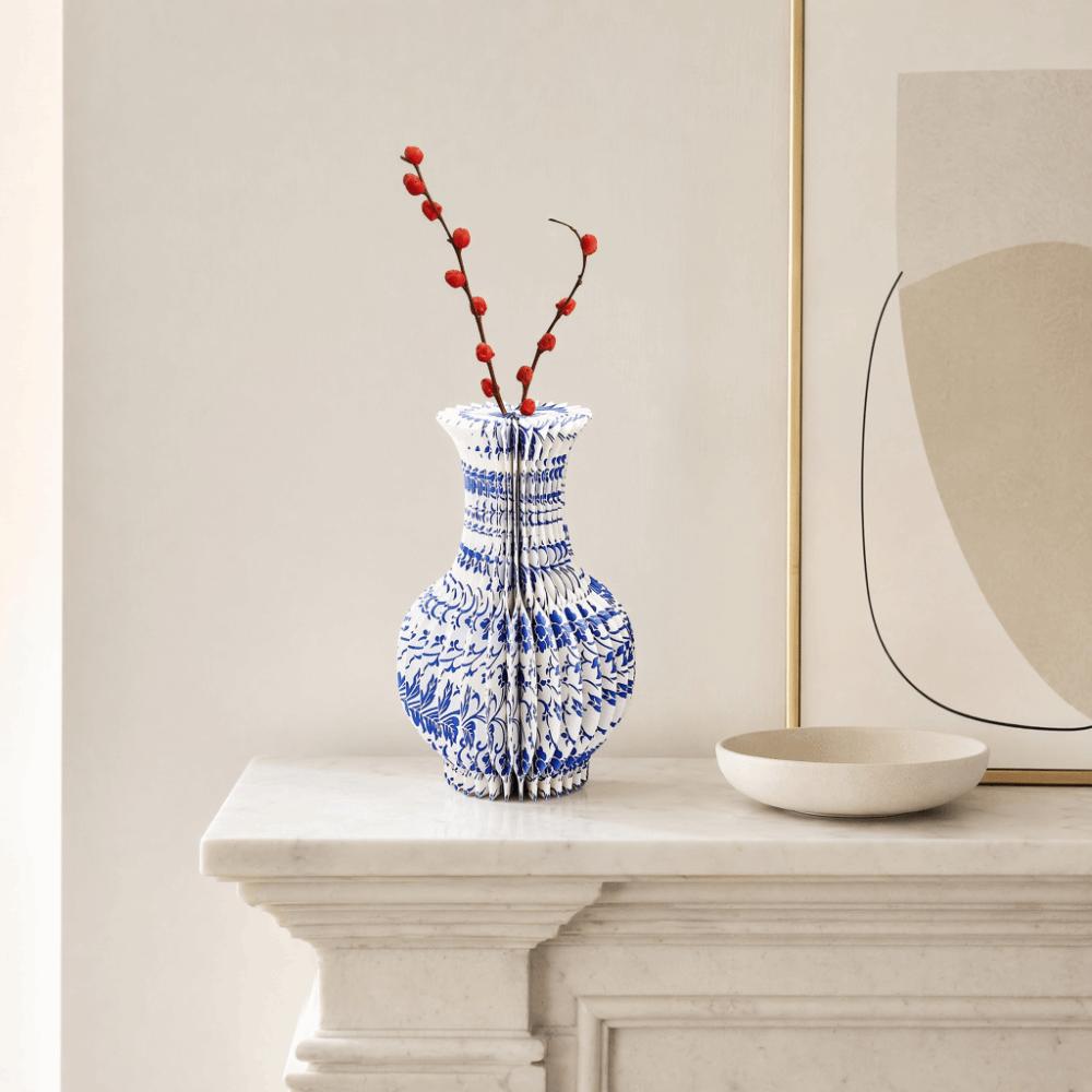 Handmade Honeycomb Paper Vase Decorative Tabletop Decor  Living Room