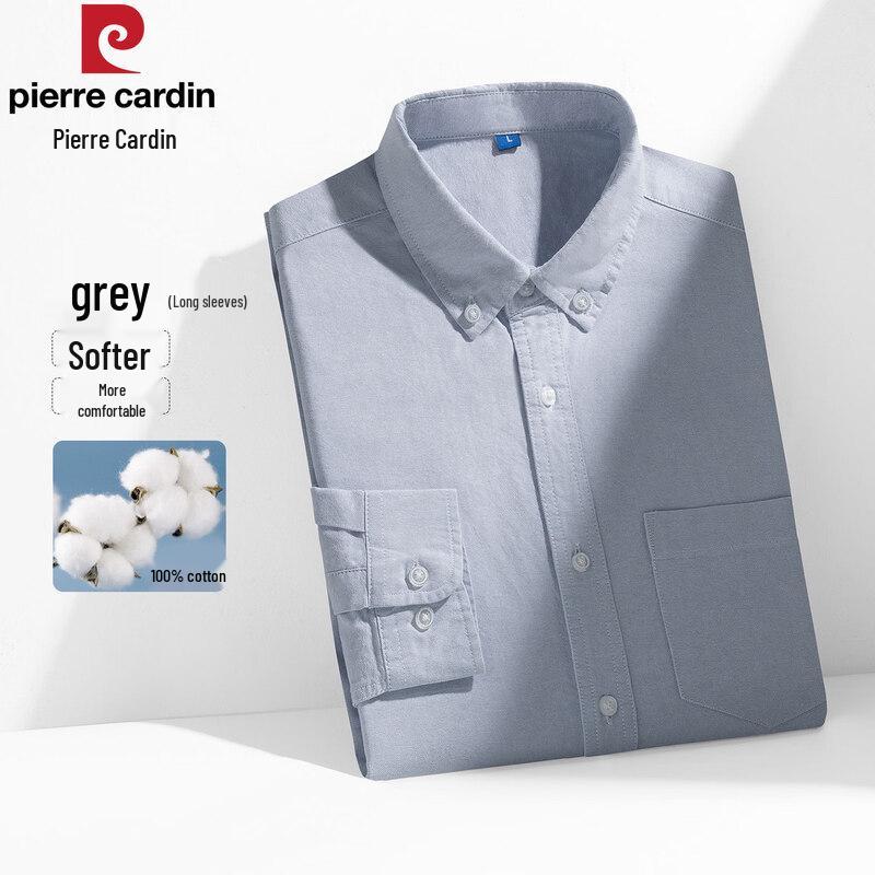 Pierre Cardin Мужская премиальная оксфордская рубашка 100% хлопок