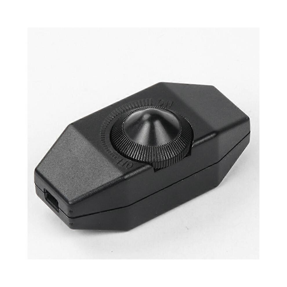 6pcs 1-60W Dimmable LED Dimmer (Rotary Dimmer) LED Dimmable, On/Off, 220-230V, CE Inline Switch, Black
