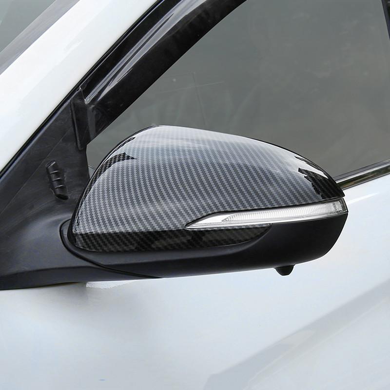 For Hyundai I30 i30 2017 2018 Car Side Door Rearview Turning Mirror Sticker Cover Trim ABS Carbon Fibre Accessories