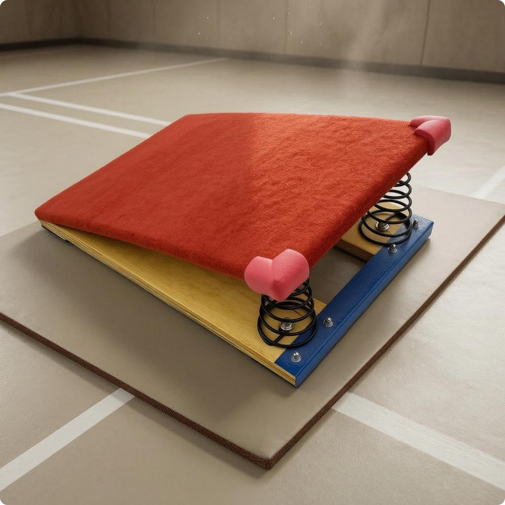 Flex Launch Board Layered Wood Jump Launch Board Sports Equipment Reinforced Base Metal Fittings