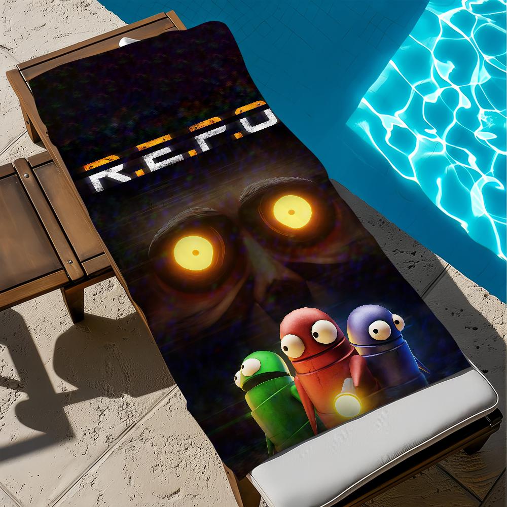 R-repo GAME Большое быстросохнущее полотенце из микрофибры, мягкое пляжное полотенце для путешествий, фитнеса, сауны, купания, кемпинга