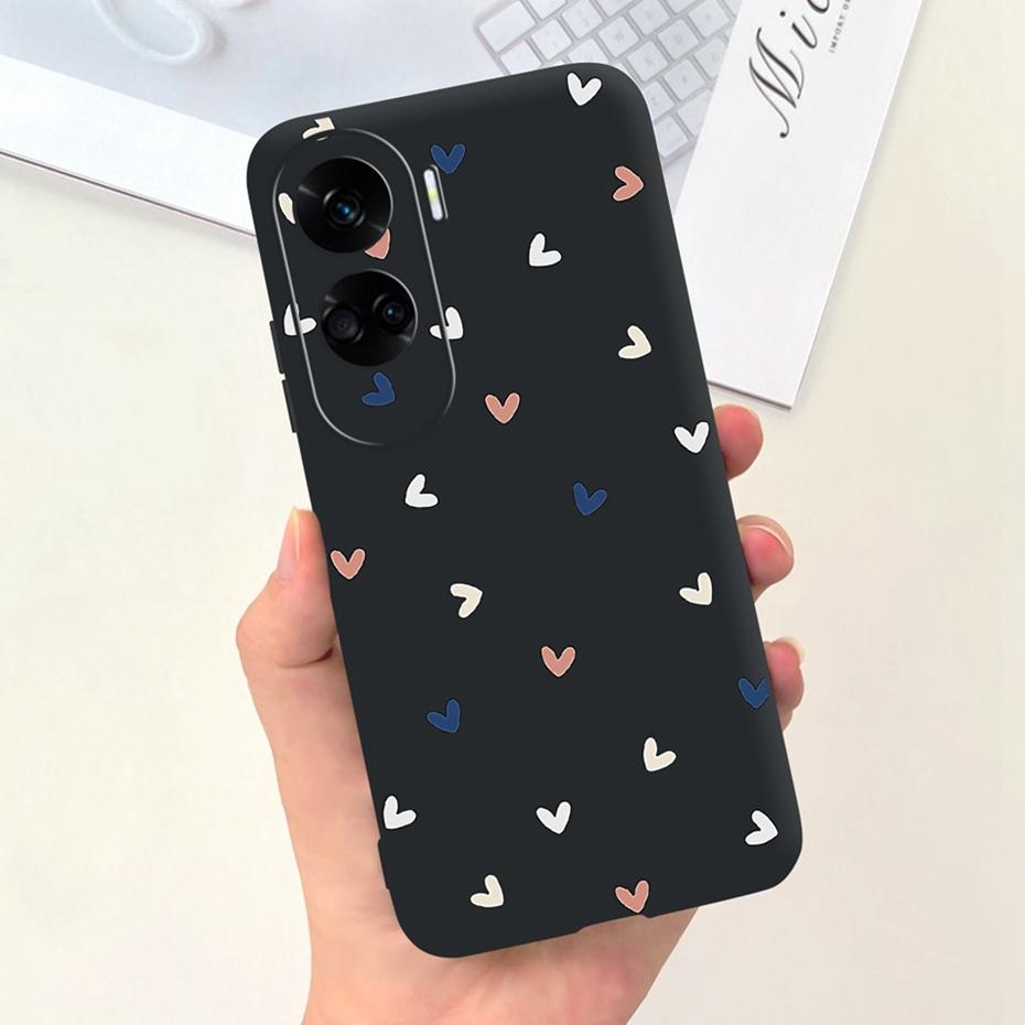 Candy Color Silicon Case For Honor 90 Lite 2023 Cute Soft Rubber Phone Bumper For Honor 90lite CRT-NX1 5G Back Cover
