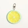 Pvc Simulation Fruit Key Chain Lemon Slices Food Models Funny Shooting Props Car Key Chains Bag Hanging Jewelry Gifts