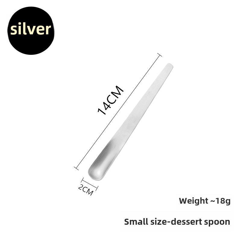 Вилка для фруктов и десертов с основанием Swan из нержавеющей стали 304 и кофейной ложкой