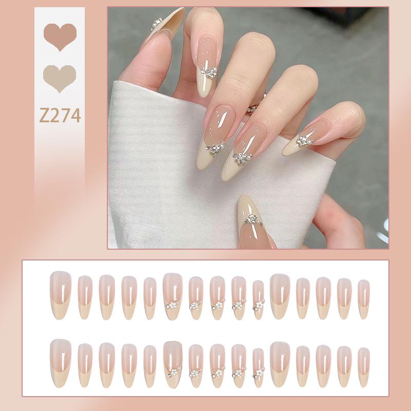 Роскошный прозрачный румянец, набор накладных ногтей «Розовый пузырь» с носимыми наклейками