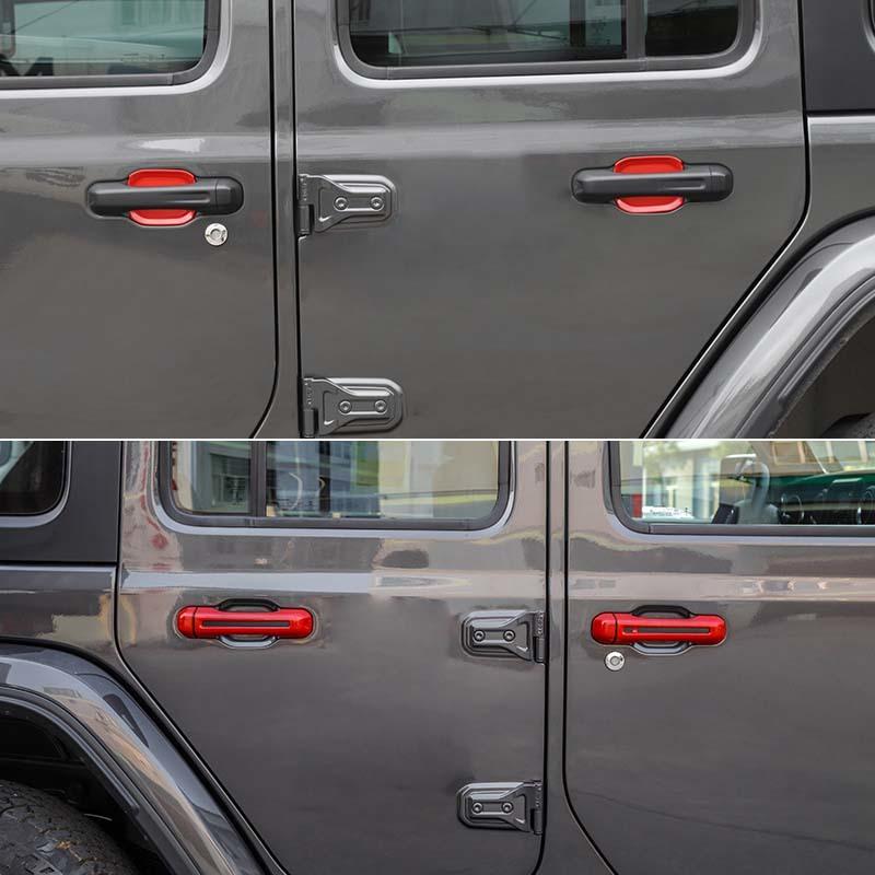 ABS ручка автомобиля наклейка в виде ракушки внешняя дверь чаша декоративная крышка для Jeep Wrangler JL 2018 Up 4-дверная версия Внешние аксессуары