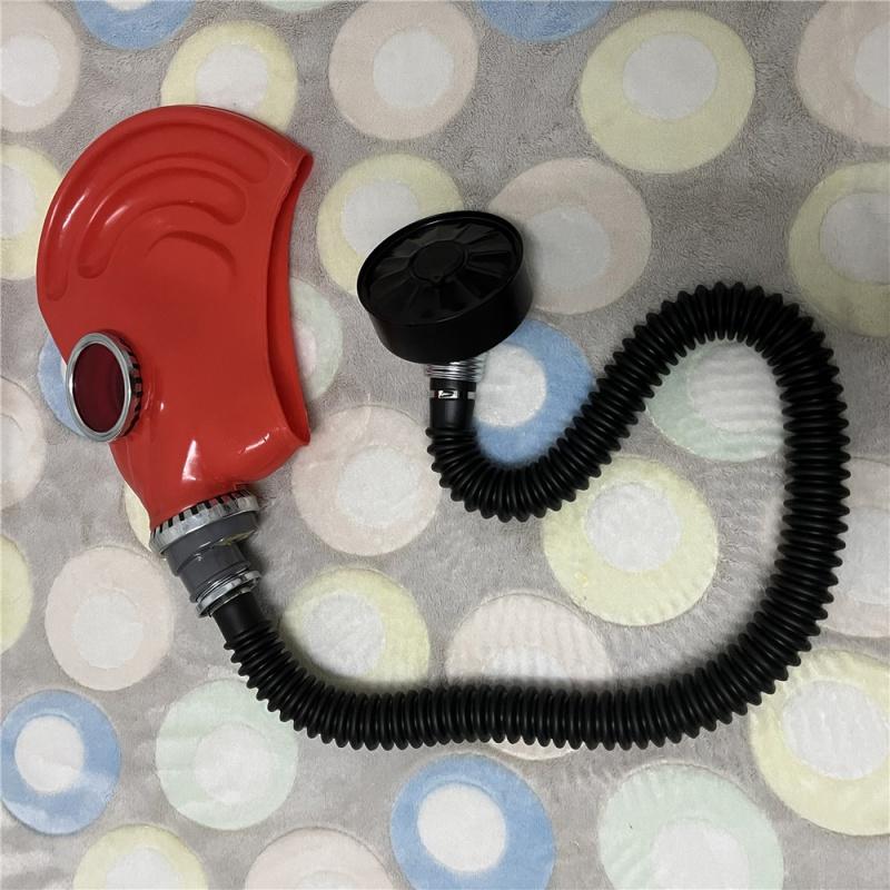 Половина лица, силикагель, противогаз, фетиш, латексный дыхательный мешок, резиновая трубка, аксессуар, модный головной убор SM Conquer, удушающий головной убор, косплей